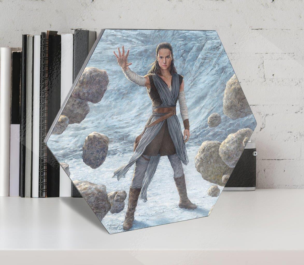 Star Wars (Rey of Hope) KNEXAGON® Wood Print WPHEX9524